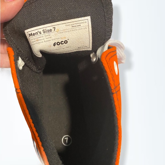 NFL DENVER BRONCOS HIGH TOP BIG LOGO CANVAS SHOES - Picture 5 of 12